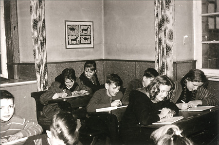 Schulklasse aus Haubern, 1960er Jahre