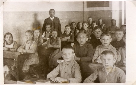 Schulklasse in Haubern, 1920er Jahre