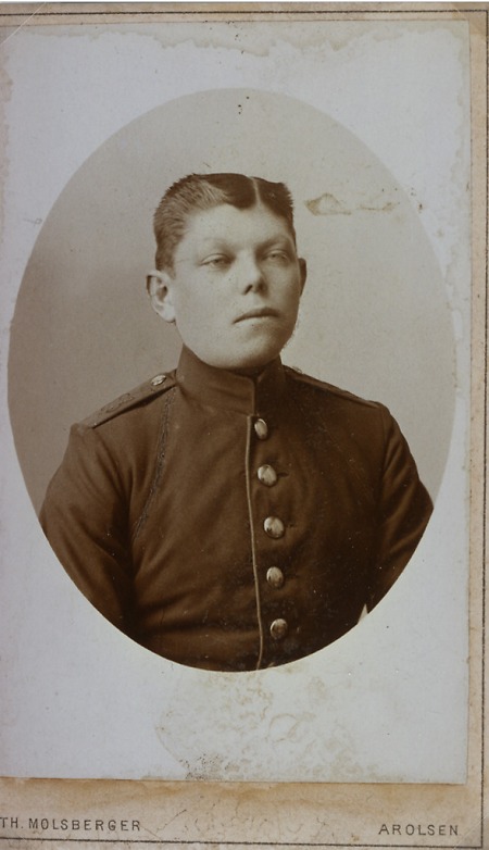 Soldat aus Haubern, um 1890