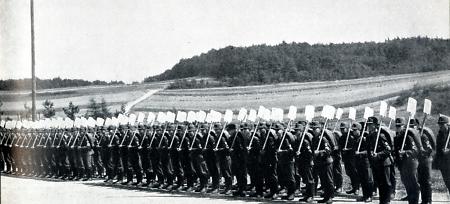 Abteilung des Reichsarbeitsdienst ist angetreten, 1939