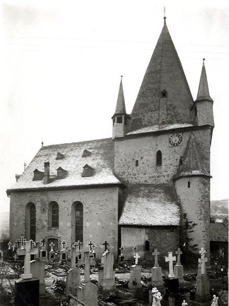Die evangelische St. Michaelis Kirche zu Oberkleen, um 1900