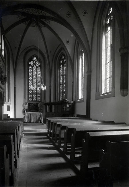 Inneres der Kirche in Wiesenfeld, um 1900