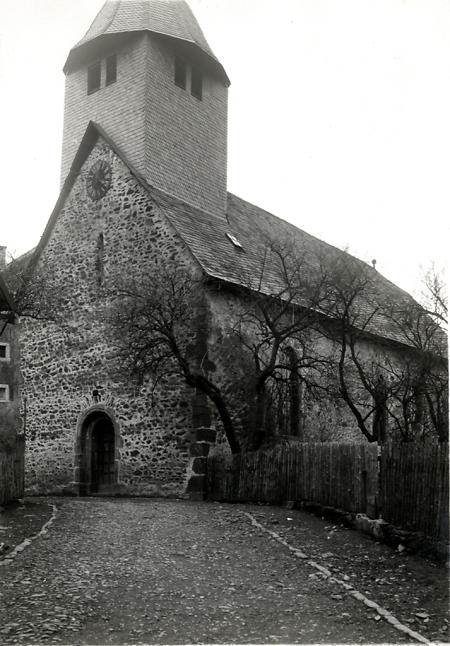 Kirche in Zell, um 1900