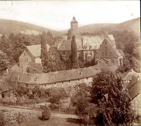 Schloss Büdingen, Vollansicht, um 1900