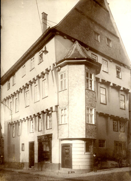 Haus in Gelnhausen, um 1900