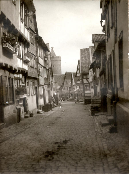 Straße in Alsfeld, um 1900