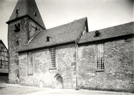 Kirche in Kirch-Göns von Süden, um 1920-1925