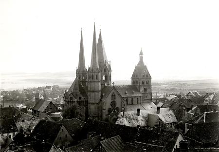 Marienkirche in Gelnhausen, um 1900