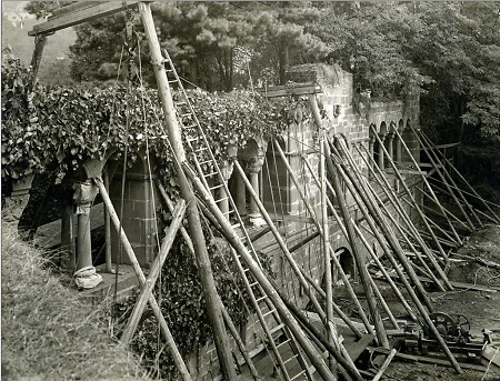 Restaurierungsarbeiten an der Gelnhäuser Kaiserpfalz, 1929-1932