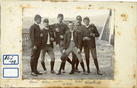 Mitglieder des Radfahrvereins im Kreis Gelnhausen, um 1884