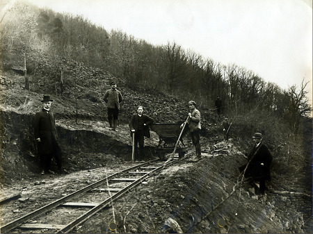 Bau eines Fuhrweges am Schnepfenkopf bei Gelnhausen, 1925