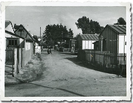 Behelfsheime in der Siedlung „Rote Erde“ in Gelnhausen, 1950er Jahre