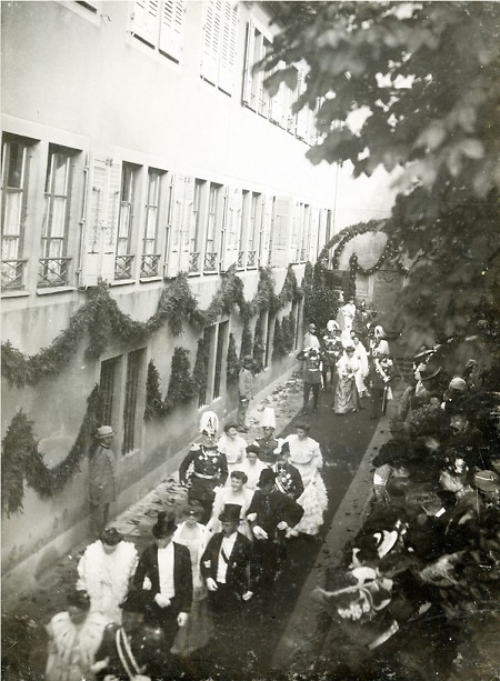 Kaiserbesuch in Gelnhausen anlässlich einer Hochzeit in Schloss Meerholz, 14. Oktober 1906