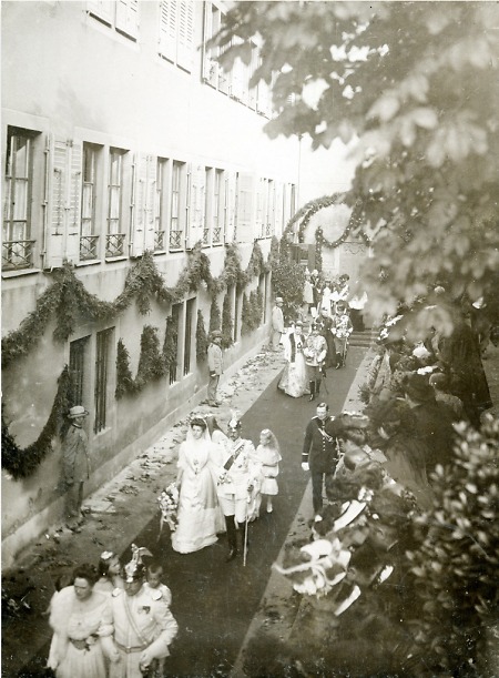 Kaiserbesuch in Gelnhausen anlässlich einer Hochzeit im Schloss Meerholz, 14. Oktober 1906