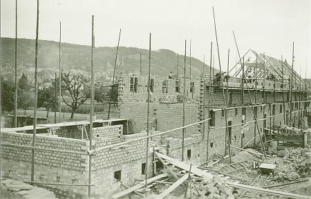 Bauarbeiten an der Gelnhäuser Siedlung Weiherfeld, um 1937