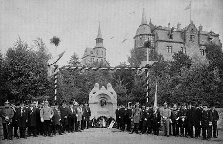 Einweihung des Denkmals für Großherzog Ludwig IV. in Romrod, 22. August 1909