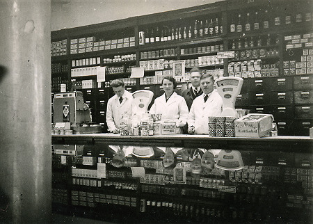 Der interne Kaufladen der Farbwerke Höchst, um 1935