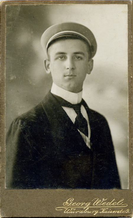 Studentenbild eines jungen Mannes aus Camberg, späte 1920er Jahre