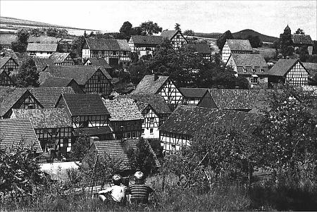 Blick über das Dorf Machtlos, 1947-1948