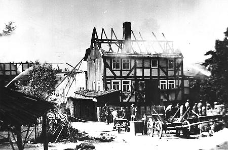 Großbrand in Machtlos, Juli 1951