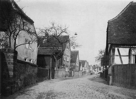 Die Schulstraße in Egelsbach, 1925
