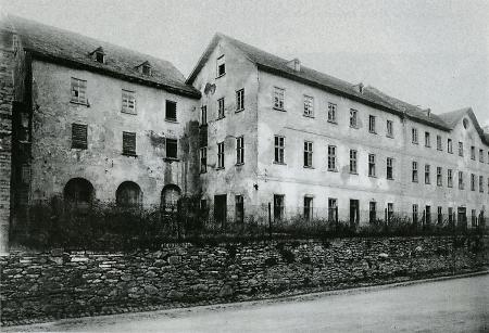 Fabrikgebäude in der Weilburger Guntersau, um 1900