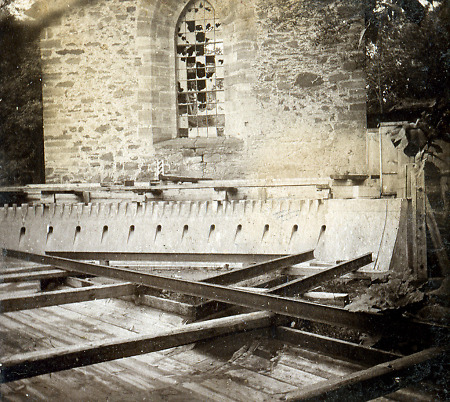 Modell der Edertalsperre bei der Bericher Hütte, Mai 1911