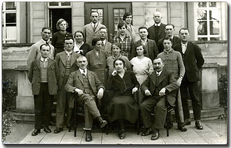 Patienten des Erholungsheims zur Post in Jugenheim, 1933