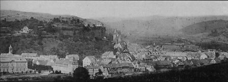 Ansicht der Stadt Dillenburg von Südosten, um 1864