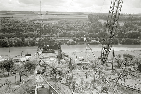 Bau der Autobahnbrücke bei Limburg 1937-1939 (6), 1937
