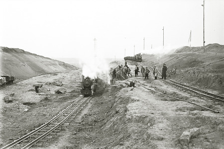 Bau der Autobahnbrücke bei Limburg 1937-1939 (12), 1937-1938