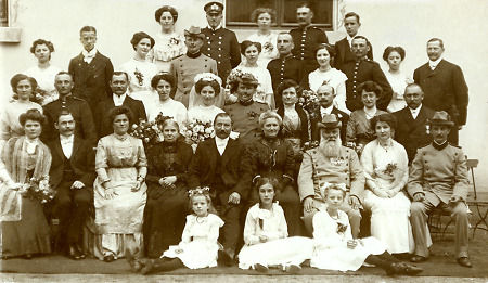 Hochzeit in der Marbach, um 1913
