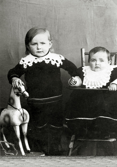 Geschwister (Bruder und Schwester) aus Hachborn, vor 1914