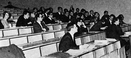 Sitzung des Marburger Studentenparlaments, Frühjahr 1966