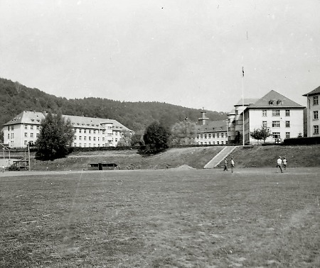 Gebäude der amerikanischen Kaserne in Gelnhausen, 1951
