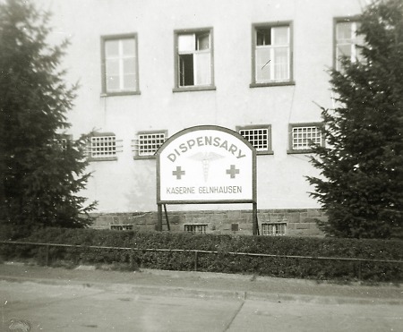 Standortapotheke in der amerikanischen Kaserne in Gelnhausen, 1951