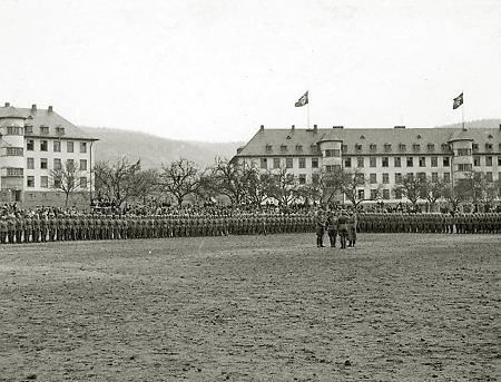 Soldaten der Wehrmacht in der Kaserne in Gelnhausen, 1939