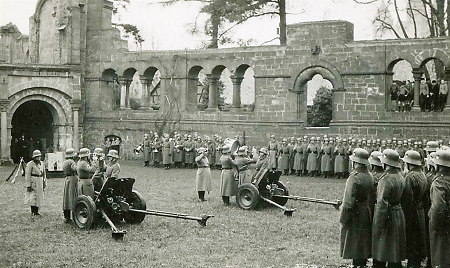 Vereidigung von Wehrmachtssoldaten in der Pfalz in Gelnhausen, 1939