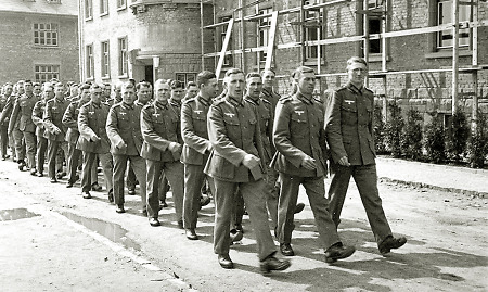 Wehrmachtssoldaten in der Kaserne in Gelnhausen, 1939