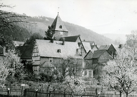 Der Ortskern von Ballersbach, 1958