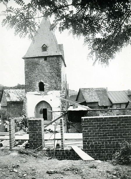 Neubau der Kirche in Medenbach, 1965