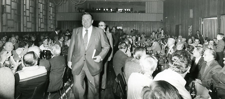 Holger Börner bei einer politischen Veranstaltung in Niederscheld, um 1976
