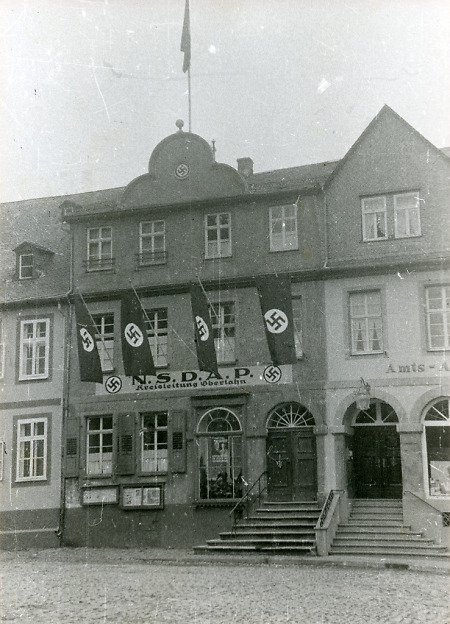 Das Gebäude der Kreisleitung des Oberlahnkreises der NSDAP in Weilburg, 1933-1945