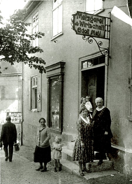 Metzgerei und Gastwirtschaft in Weilburg, 1920er Jahre