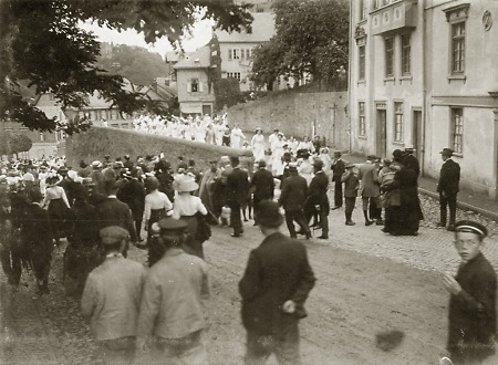 Umzug der Weilburger Bürgergarde, um 1912