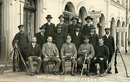Bahnwache in Schlüchtern, 1914
