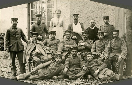 Verwundete im Lazarett, 1914