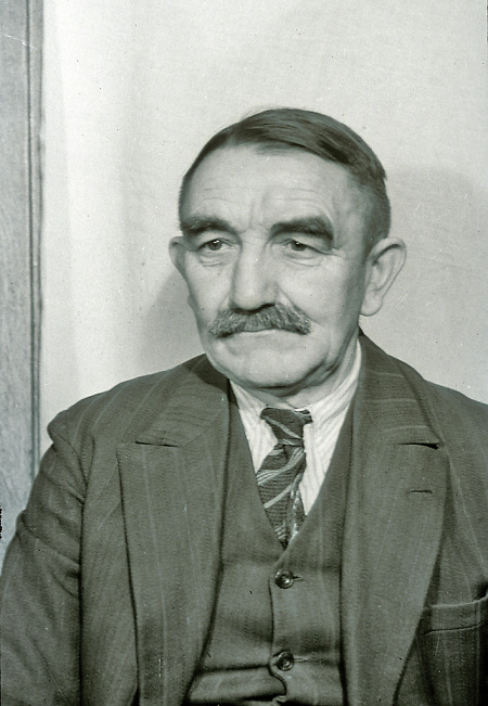 Porträt eines älteren Mannes aus Bauerbach, um 1950