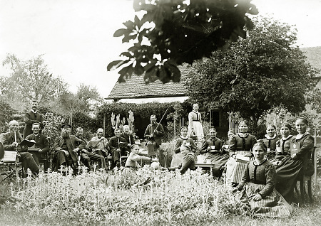 Der Kirchenchor in Röddenau, um 1910/15