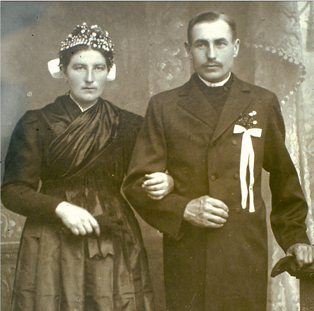 Brautpaar aus Röddenau, 1919